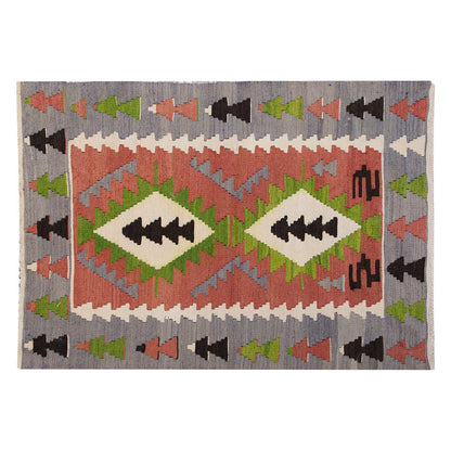 Vintage Turkish Kilim Rug, 2.8 x 3.8 ft, 83 x 112 cm