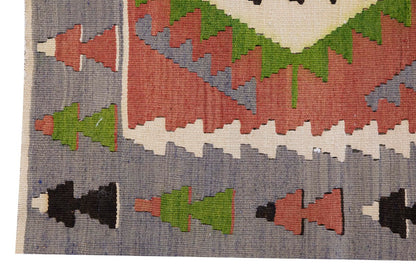 Vintage Turkish Kilim Rug, 2.8 x 3.8 ft, 83 x 112 cm