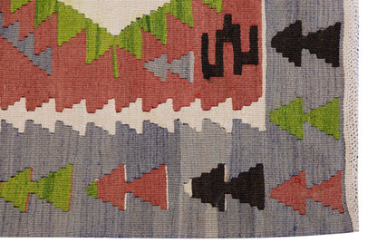 Vintage Turkish Kilim Rug, 2.8 x 3.8 ft, 83 x 112 cm