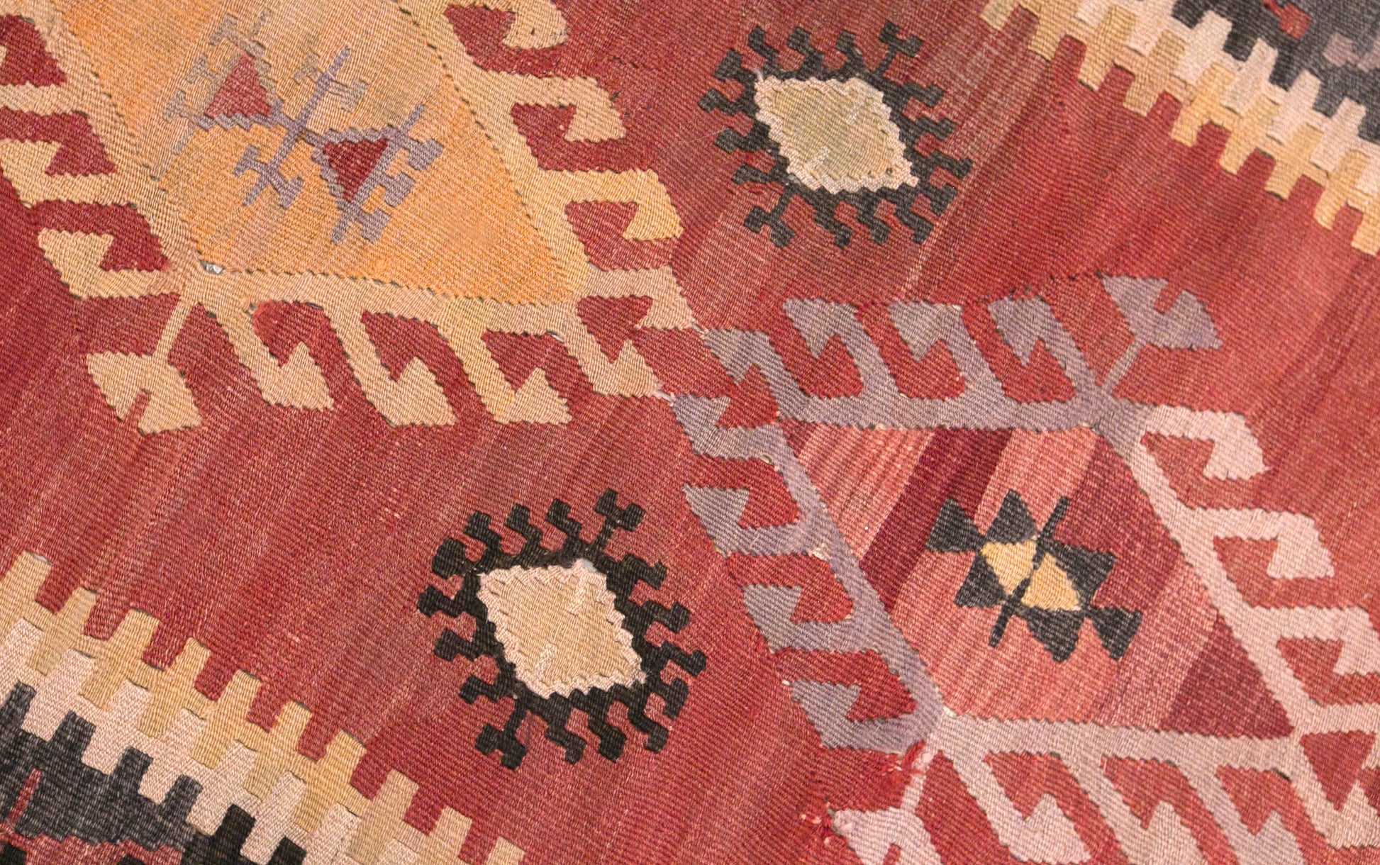 Vintage Turkish Kilim Rug, 2.8 x 4.5 ft, 84 x 137 cm, Handwoven Wool Kilim