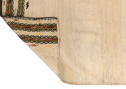 Vintage Turkish Kilim Rug, 2.8 x 6.4 ft, 85 x 195 cm, Handwoven Wool Kilim