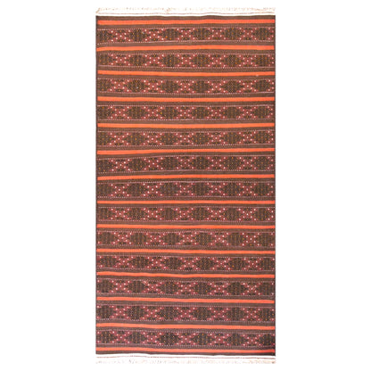 Vintage Turkish Kilim Rug, 3.0 x 7.2 ft, 90 x 220 cm, Handwoven Wool Kilim