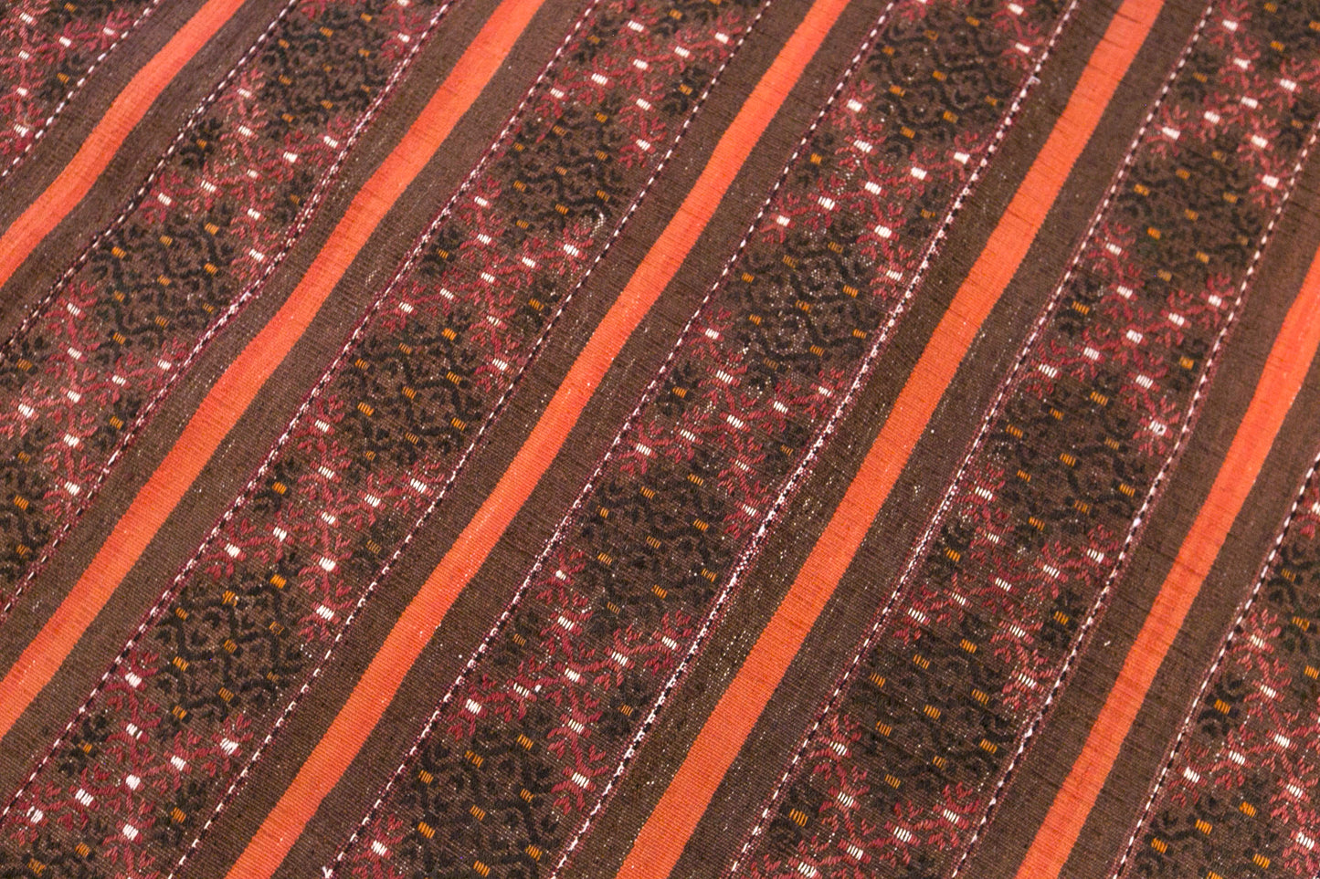 Vintage Turkish Kilim Rug, 3.0 x 7.2 ft, 90 x 220 cm, Handwoven Wool Kilim