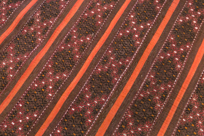 Vintage Turkish Kilim Rug, 3.0 x 7.2 ft, 90 x 220 cm, Handwoven Wool Kilim