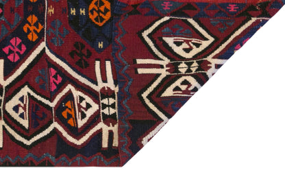 Vintage Turkish Kilim Rug, 3.0 x 7.9 ft, 90 x 240 cm, Handwoven Wool Kilim