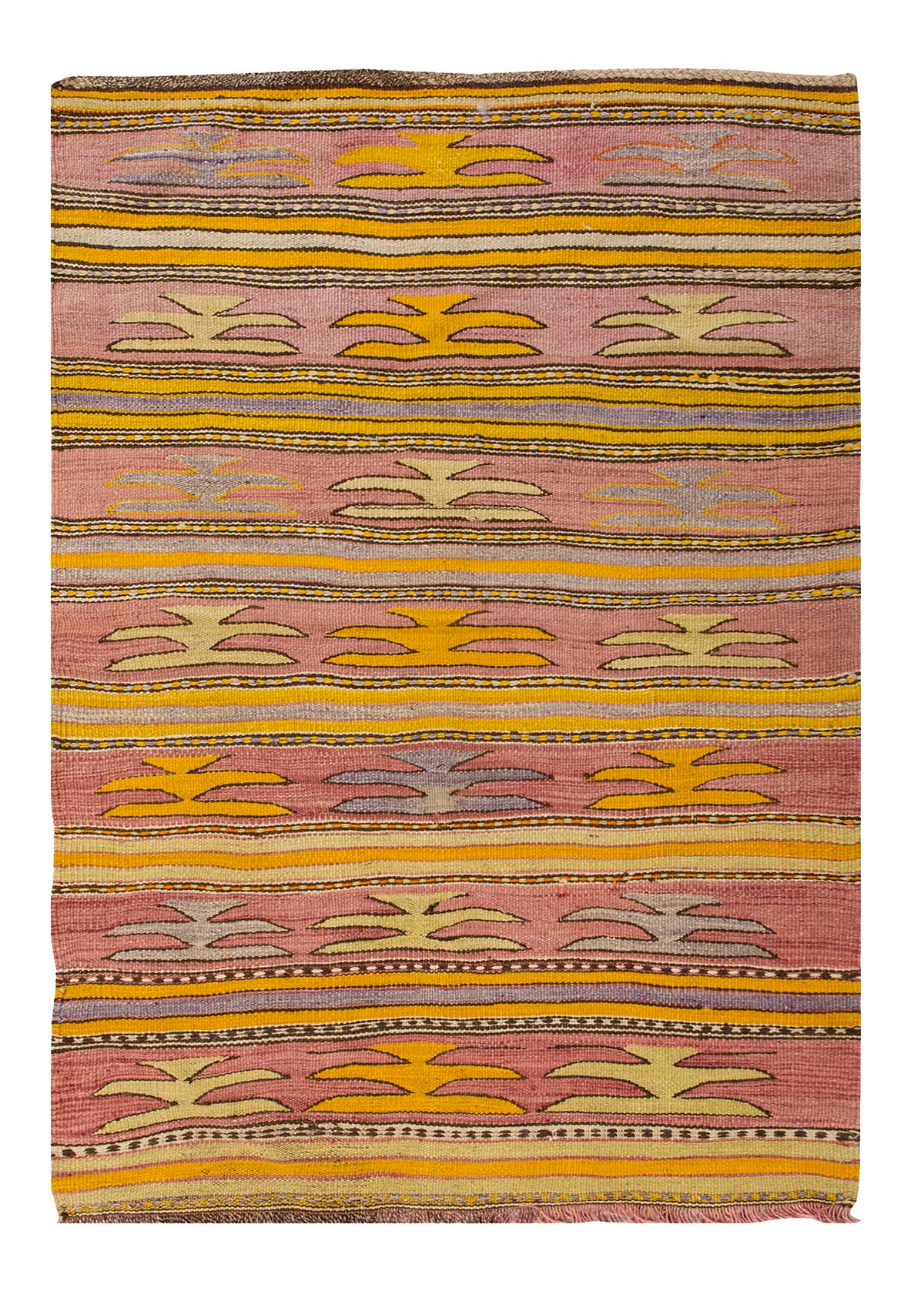 Vintage Turkish Kilim Rug, 3.01 x 5 ft, 92 x 138 cm