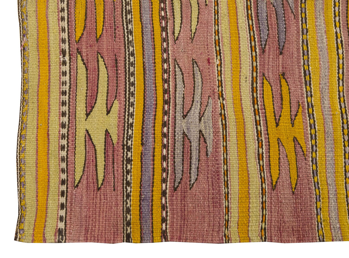 Vintage Turkish Kilim Rug, 3.01 x 5 ft, 92 x 138 cm