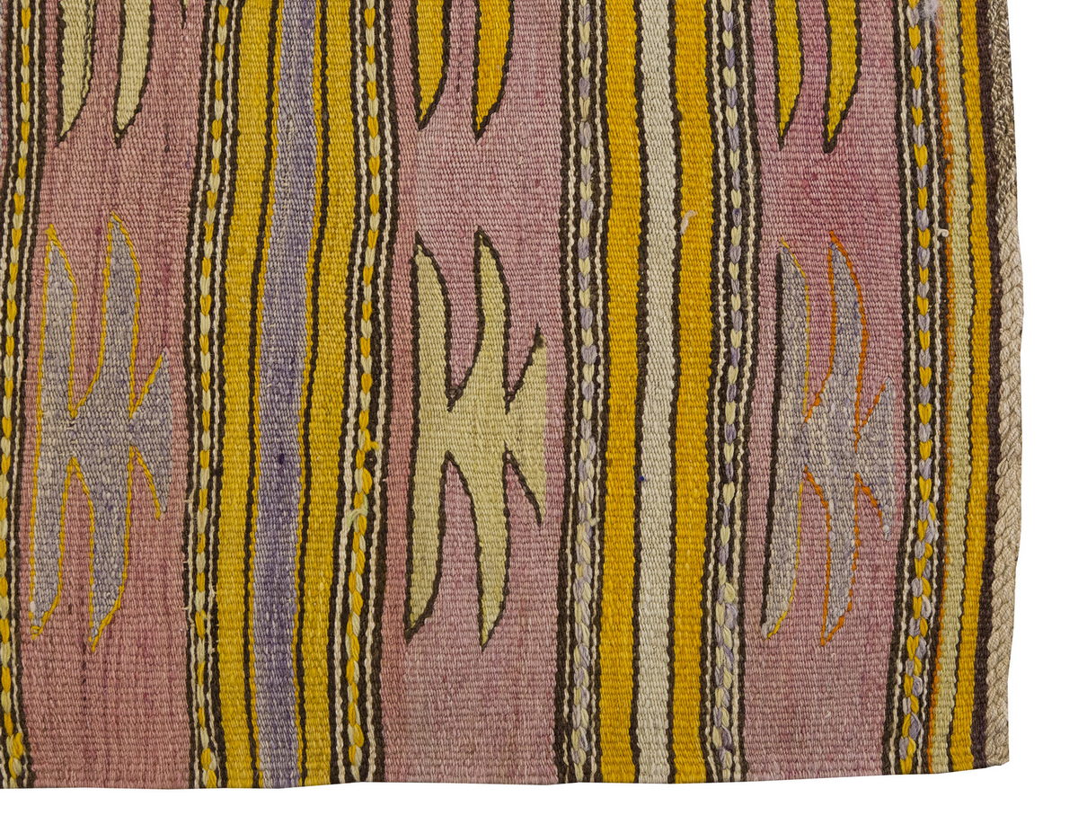 Vintage Turkish Kilim Rug, 3.01 x 5 ft, 92 x 138 cm
