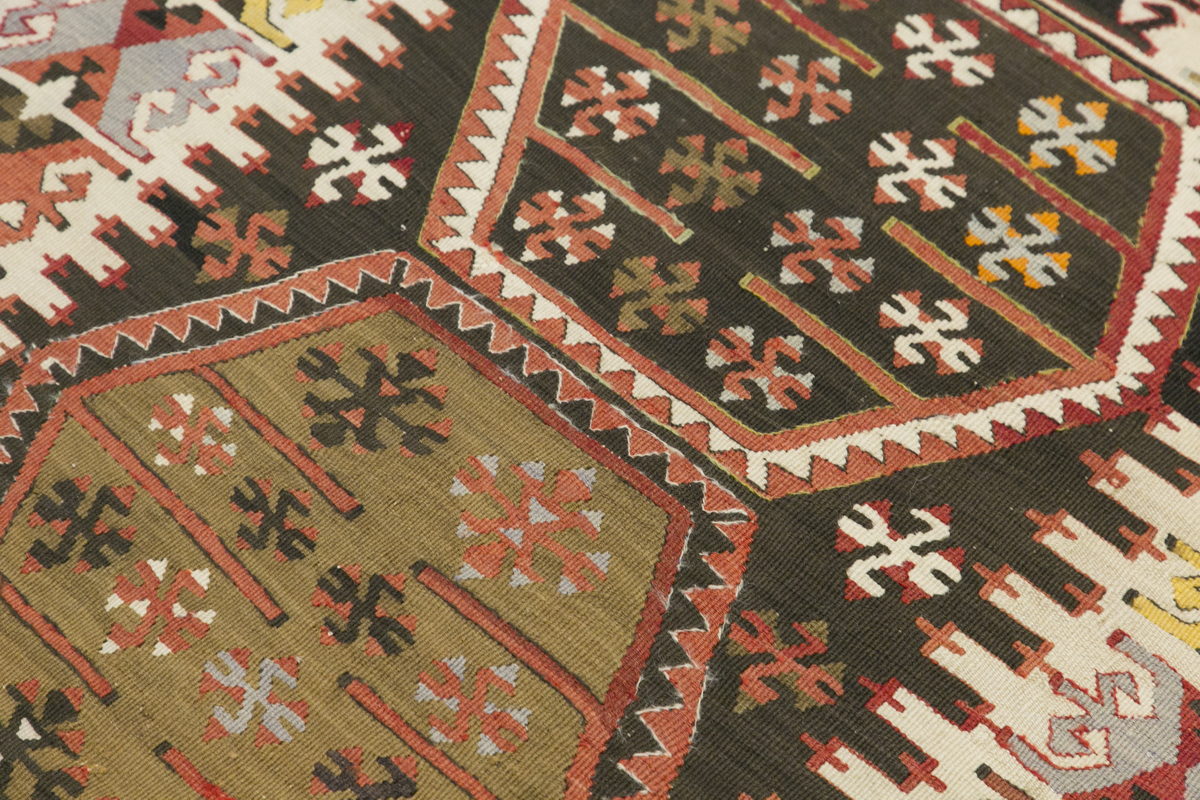 Vintage Turkish Kilim Rug, 3.2 x 5.5 ft, 96 x 165 cm