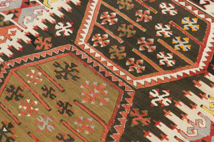 Vintage Turkish Kilim Rug, 3.2 x 5.5 ft, 96 x 165 cm
