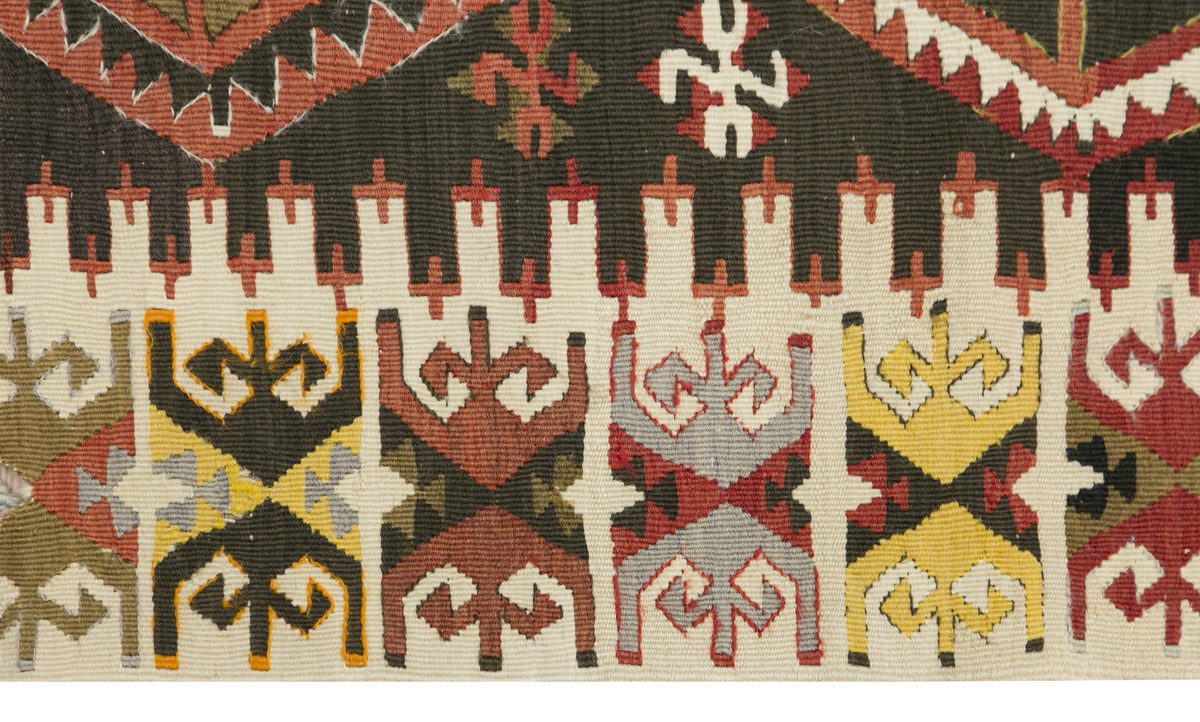 Vintage Turkish Kilim Rug, 3.2 x 5.5 ft, 96 x 165 cm