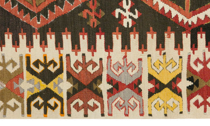 Vintage Turkish Kilim Rug, 3.2 x 5.5 ft, 96 x 165 cm