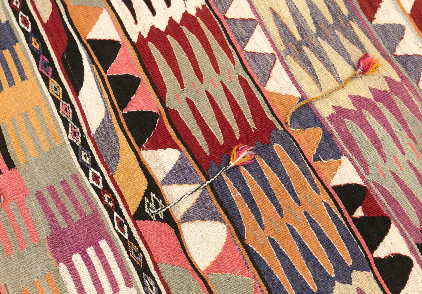 Vintage Turkish Kilim Rug, 3.3 x 5.9 ft, 102 x 180 cm, Handwoven Wool Kilim