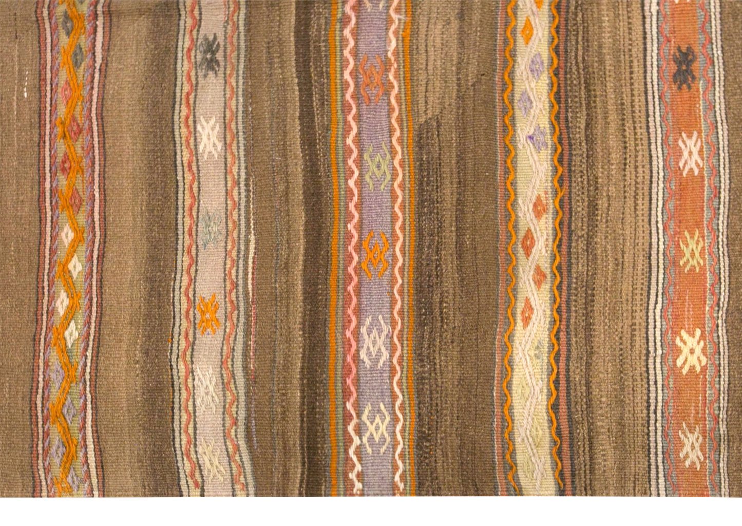 Vintage Turkish Kilim Rug, 4.0 x 7.1 ft, 122 x 215 cm, Handwoven Wool Kilim