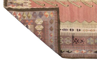 Vintage Turkish Kilim Rug, 4.3 x 5.9 ft, 130 x 180 cm, Handwoven Wool Kilim