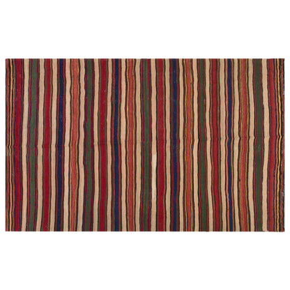 Vintage Turkish Kilim Rug, 4.8 x 8.1 ft, 147 x 248 cm, Handwoven Wool Kilim