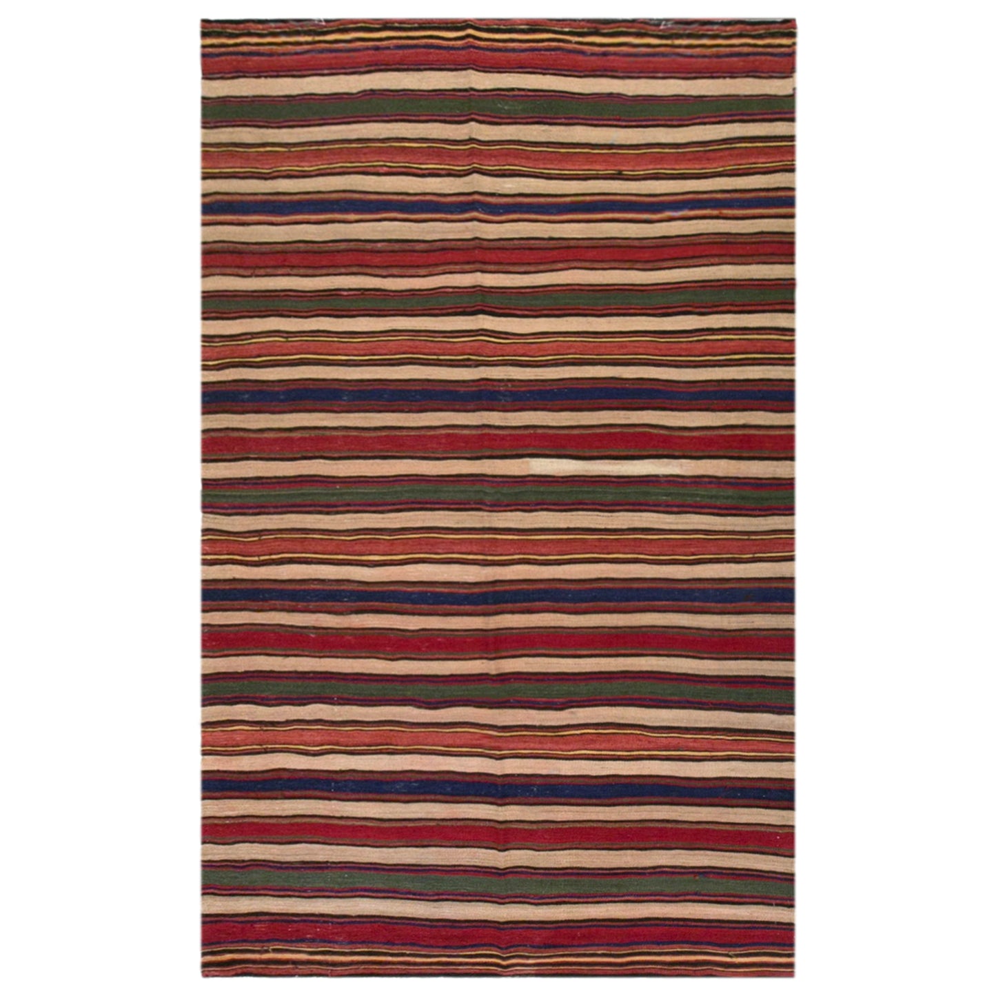 Vintage Turkish Kilim Rug, 4.8 x 8.1 ft, 147 x 248 cm, Handwoven Wool Kilim