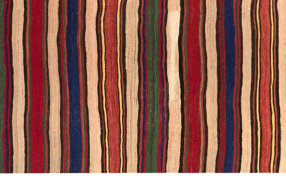 Vintage Turkish Kilim Rug, 4.8 x 8.1 ft, 147 x 248 cm, Handwoven Wool Kilim