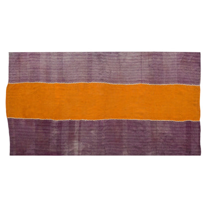 Vintage Turkish Kilim Rug, 4 x 8 ft, Handwoven Wool Striped Anatolian Rug