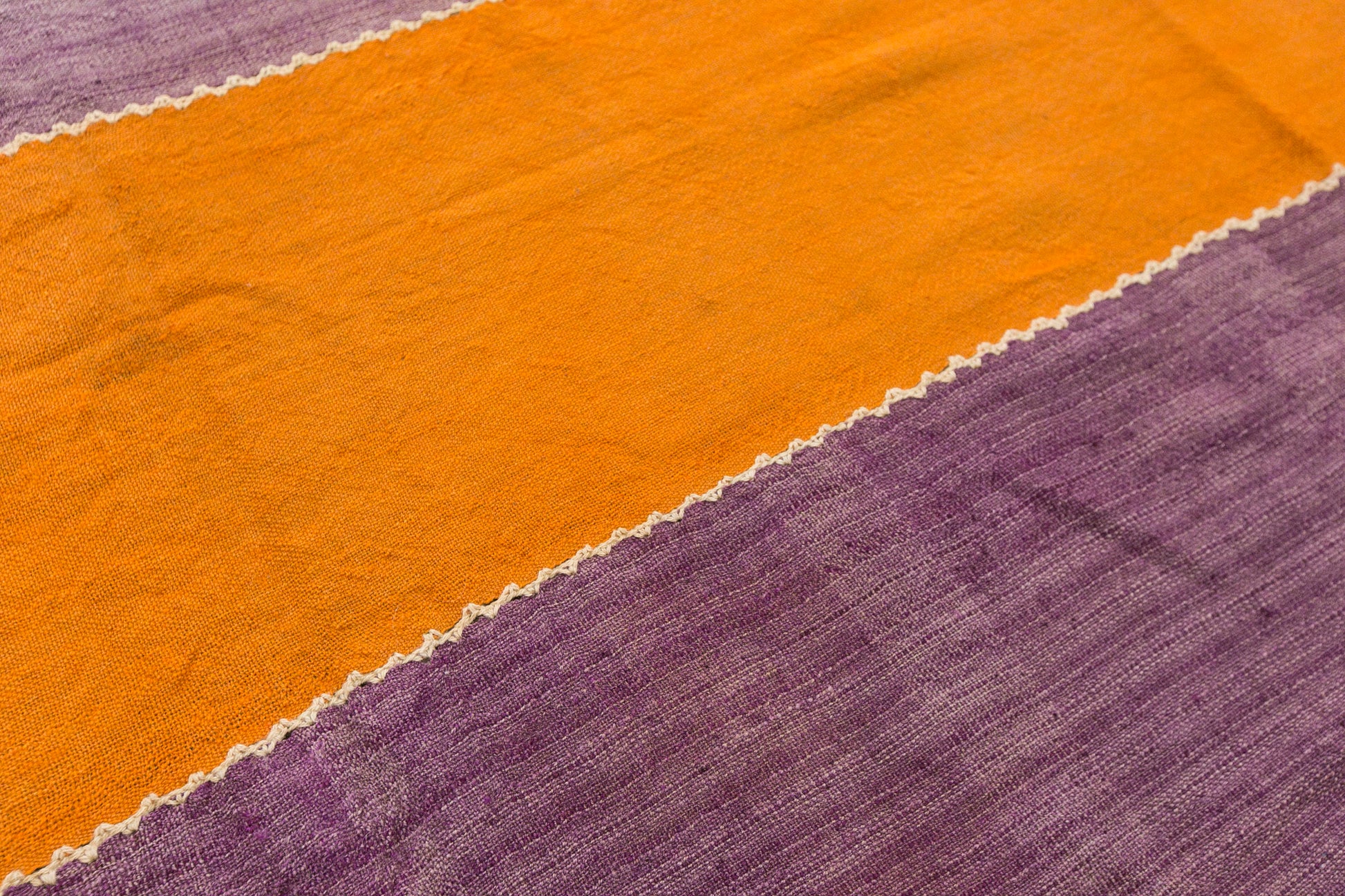 Vintage Turkish Kilim Rug, 4 x 8 ft, Handwoven Wool Striped Anatolian Rug