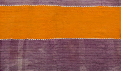 Vintage Turkish Kilim Rug, 4 x 8 ft, Handwoven Wool Striped Anatolian Rug