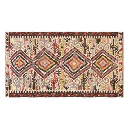 Vintage Turkish Kilim Rug, 5.1 x 11.2 ft, 155 x 340 cm, Handwoven Wool Kilim