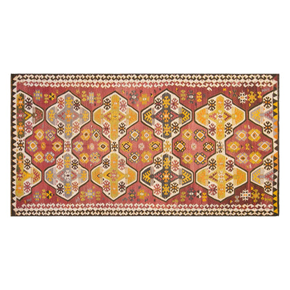 Vintage Turkish Kilim Rug, 5.1 x 11.3 ft, 155 x 345 cm, Handwoven Wool Kilim