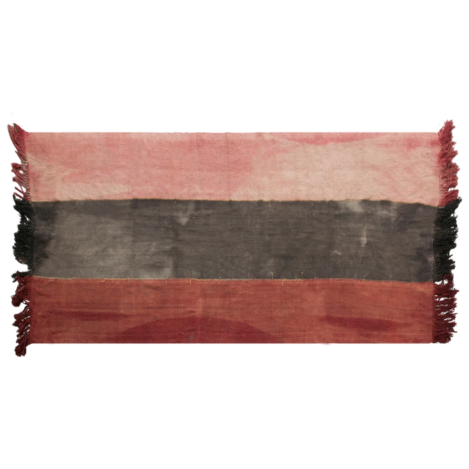 Vintage Turkish Kilim Rug, 5.1 x 11 ft, Handwoven Wool Striped Anatolian Rug