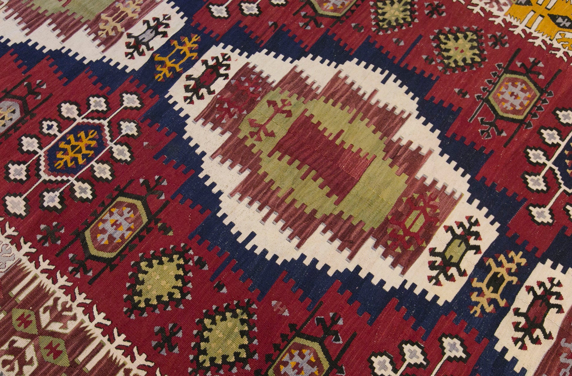 Vintage Turkish Kilim Rug, 5.1 x 13.6 ft, 155 x 415 cm, Handwoven Wool Kilim