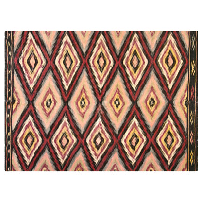 Vintage Turkish Kilim Rug, 5.1 x 7.3 ft, 156 x 222 cm, Handwoven Wool Kilim