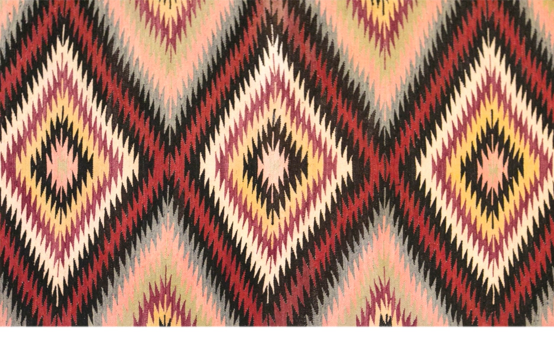 Vintage Turkish Kilim Rug, 5.1 x 7.3 ft, 156 x 222 cm, Handwoven Wool Kilim