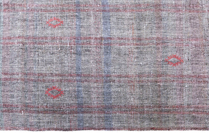 Vintage Turkish Kilim Rug, 5.1x9 ft, 156x275 cm, Handwoven Turkish Wool Kilim