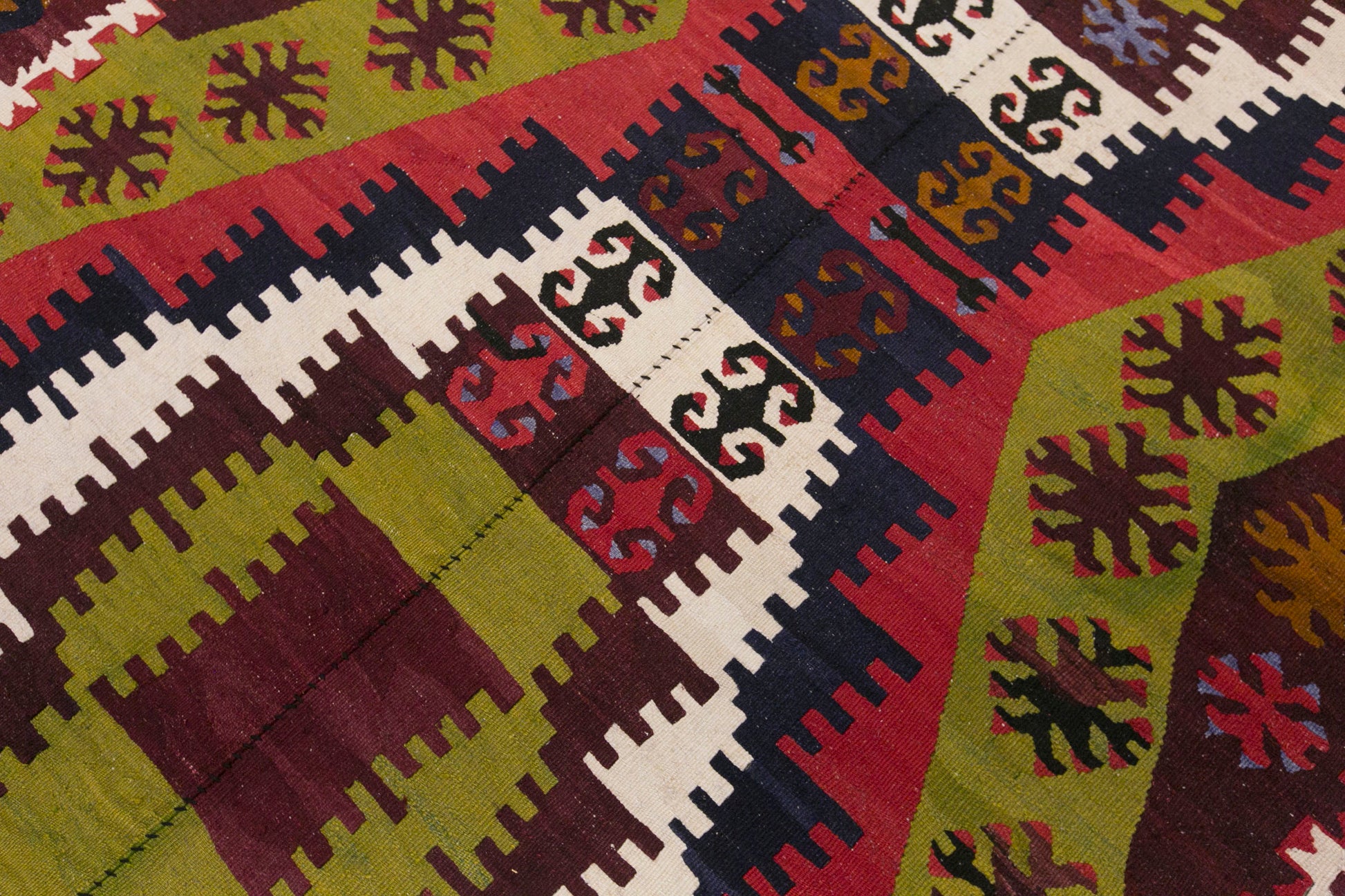 Vintage Turkish Kilim Rug, 5.2 x 11.7 ft, 160 x 356 cm, Handwoven Wool Kilim