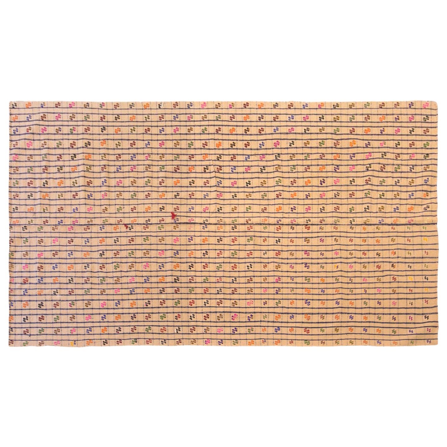 Vintage Turkish Kilim Rug, 5.4 x 11.0 ft, 165 x 335 cm, Handwoven Wool Kilim