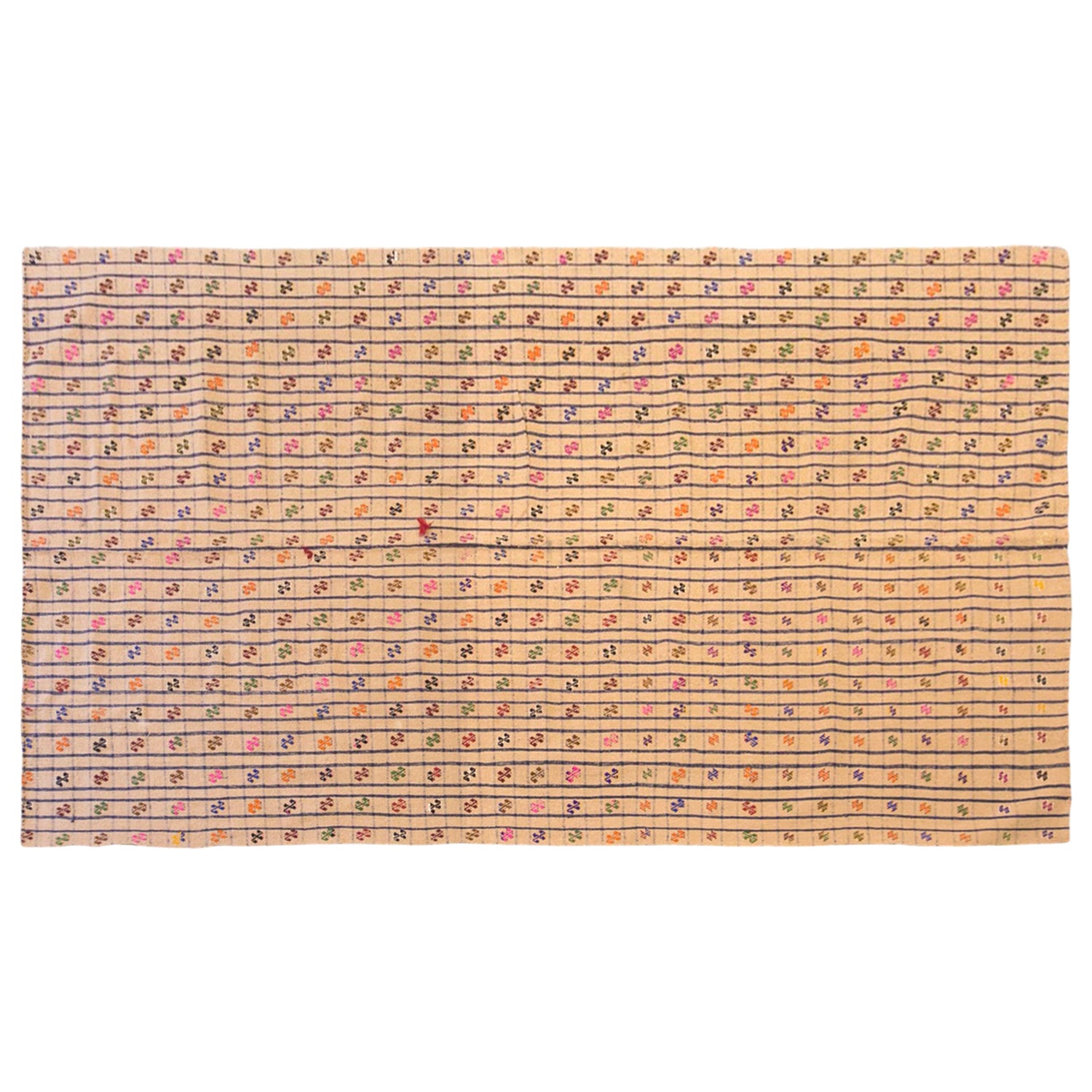 Vintage Turkish Kilim Rug, 5.4 x 11.0 ft, 165 x 335 cm, Handwoven Wool Kilim
