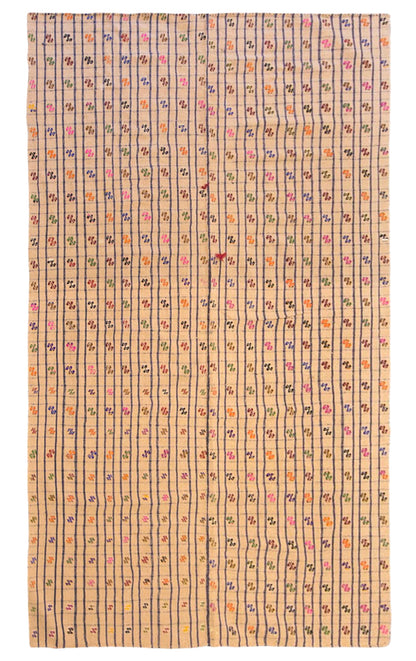 Vintage Turkish Kilim Rug, 5.4 x 11.0 ft, 165 x 335 cm, Handwoven Wool Kilim