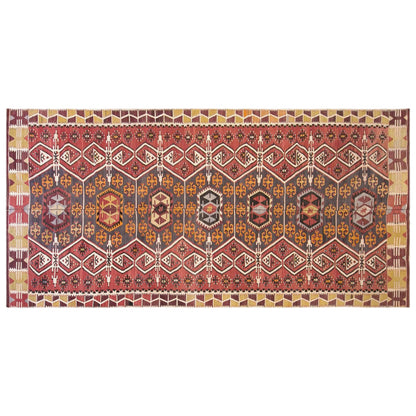 Vintage Turkish Kilim Rug, 5.4 x 12.8 ft, 165 x 390 cm, Handwoven Wool Kilim