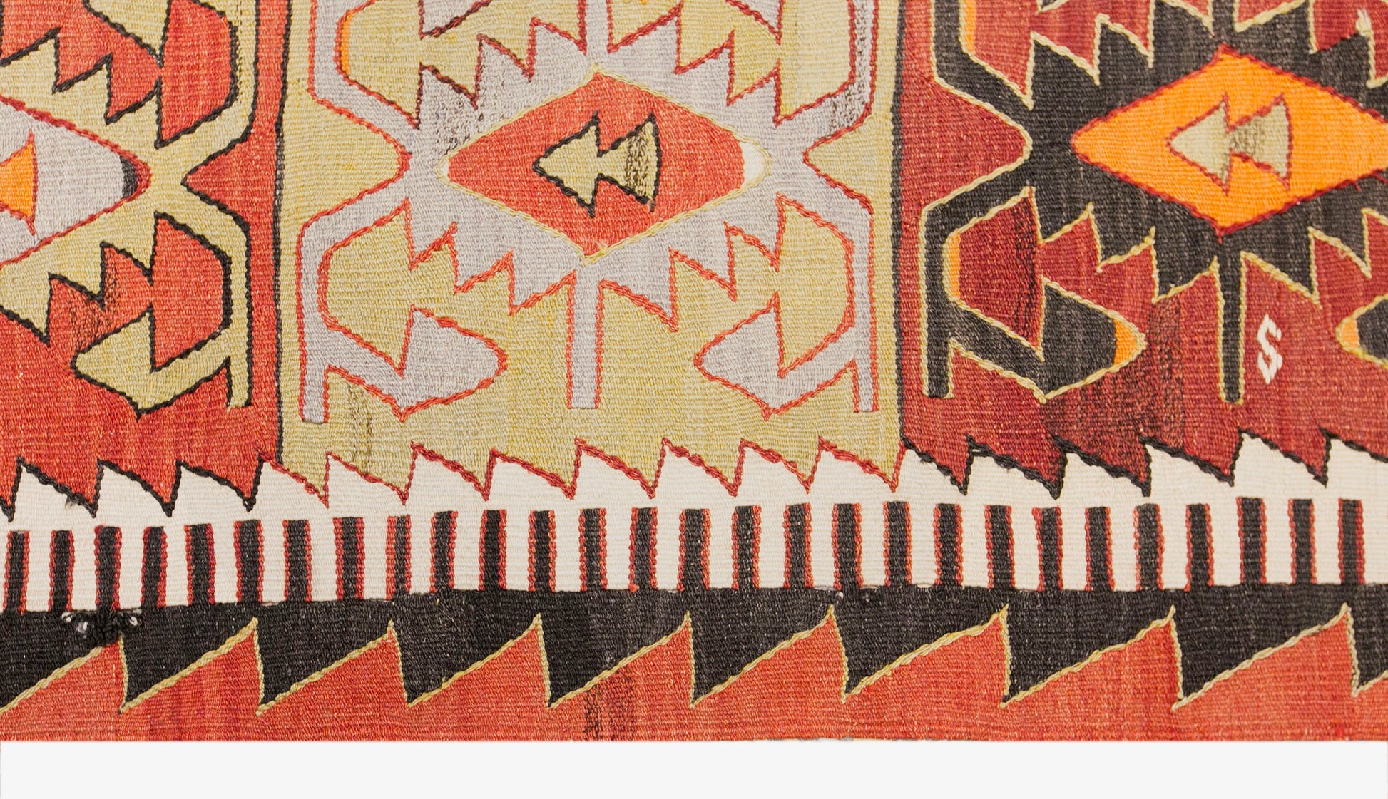 Vintage Turkish Kilim Rug, 5.4 x 9.8 ft, 165 x 300 cm, Handwoven Wool Kilim