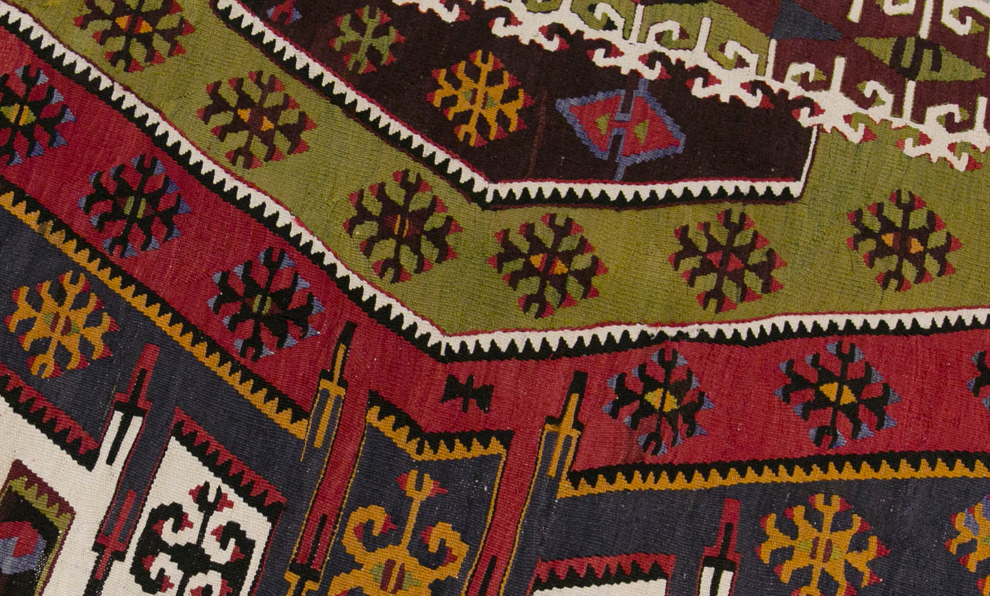 Vintage Turkish Kilim Rug, 5.5 x 14.4 ft, 167 x 440 cm, Handwoven Wool Kilim