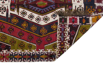 Vintage Turkish Kilim Rug, 5.5 x 14.4 ft, 167 x 440 cm, Handwoven Wool Kilim