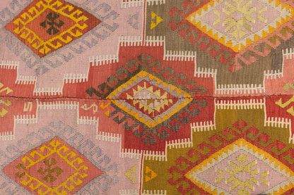 Vintage Turkish Kilim Rug, 5.6 x 10.3 ft, 170 x 315 cm, Handwoven Wool Kilim