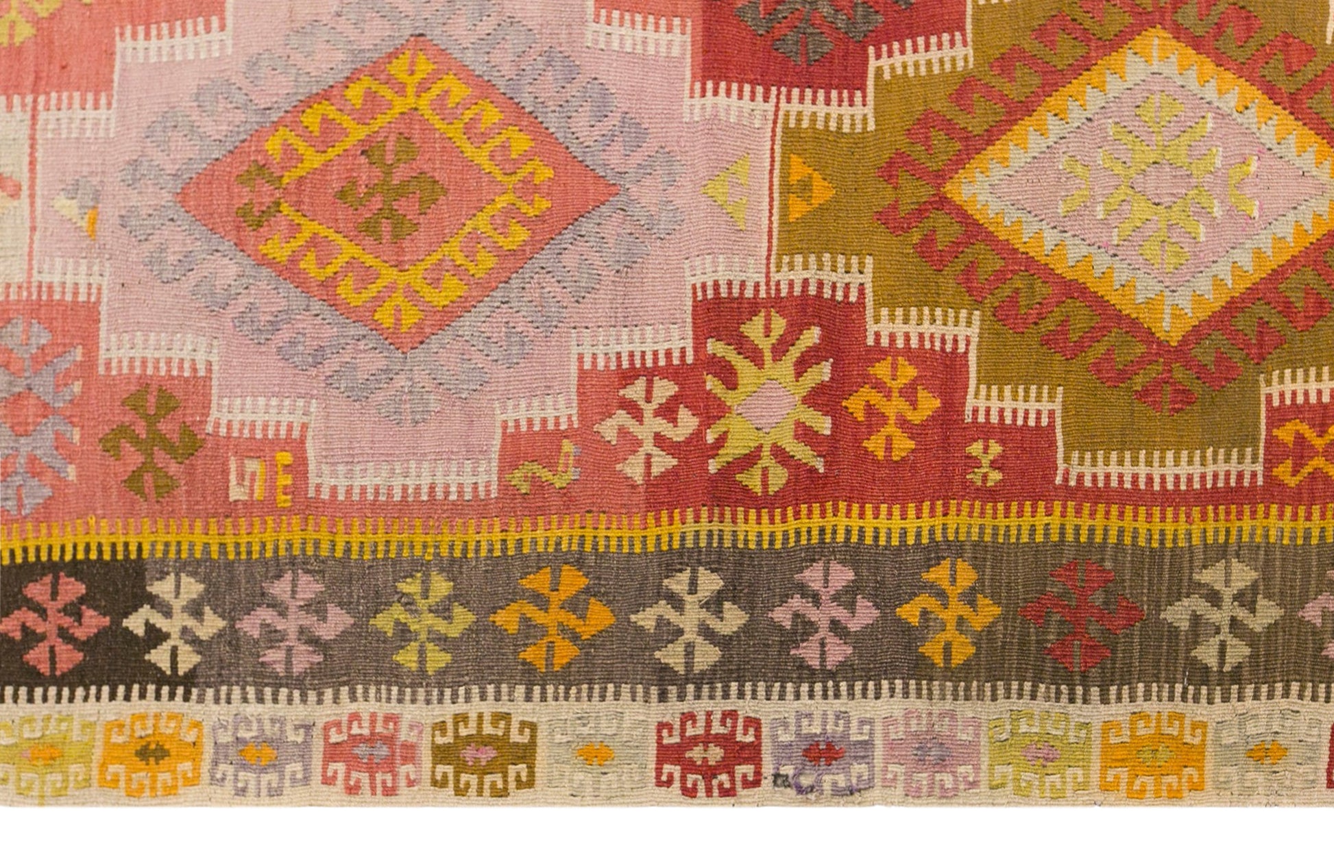 Vintage Turkish Kilim Rug, 5.6 x 10.3 ft, 170 x 315 cm, Handwoven Wool Kilim