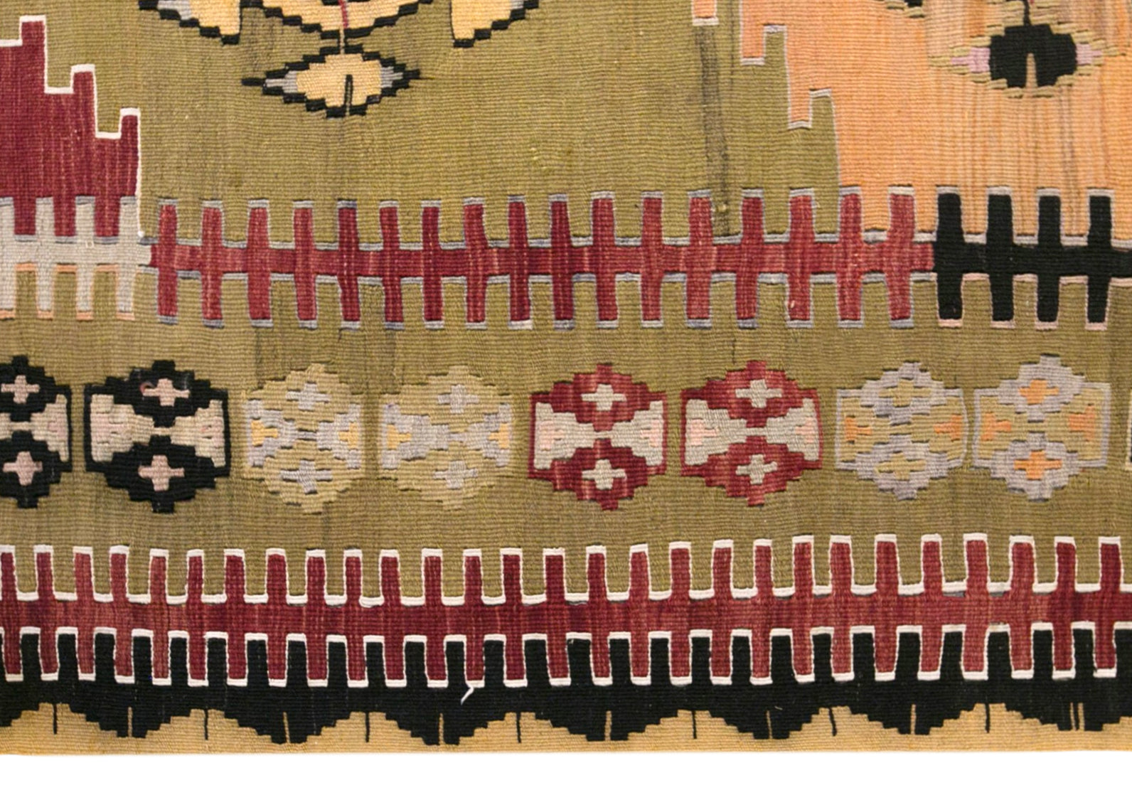 Vintage Turkish Kilim Rug, 5.6 x 8.7 ft, 170 x 265 cm, Handwoven Wool Kilim