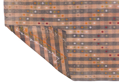 Vintage Turkish Kilim Rug, 5.6x7.9 ft, 170x242 cm, Handwoven Turkish Wool Kilim