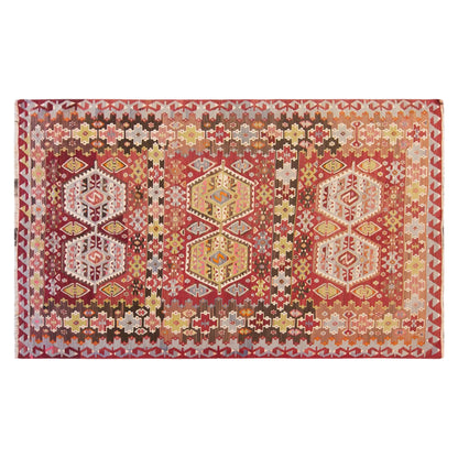 Vintage Turkish Kilim Rug, 5.8 x 10.8 ft, 176 x 330 cm, Handwoven Wool Kilim