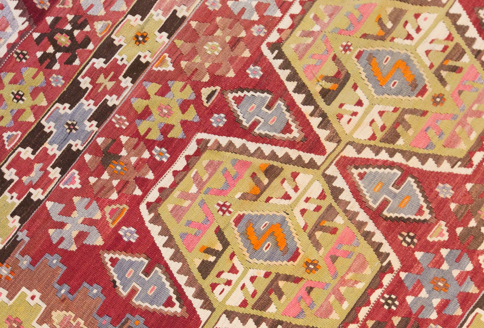 Vintage Turkish Kilim Rug, 5.8 x 10.8 ft, 176 x 330 cm, Handwoven Wool Kilim