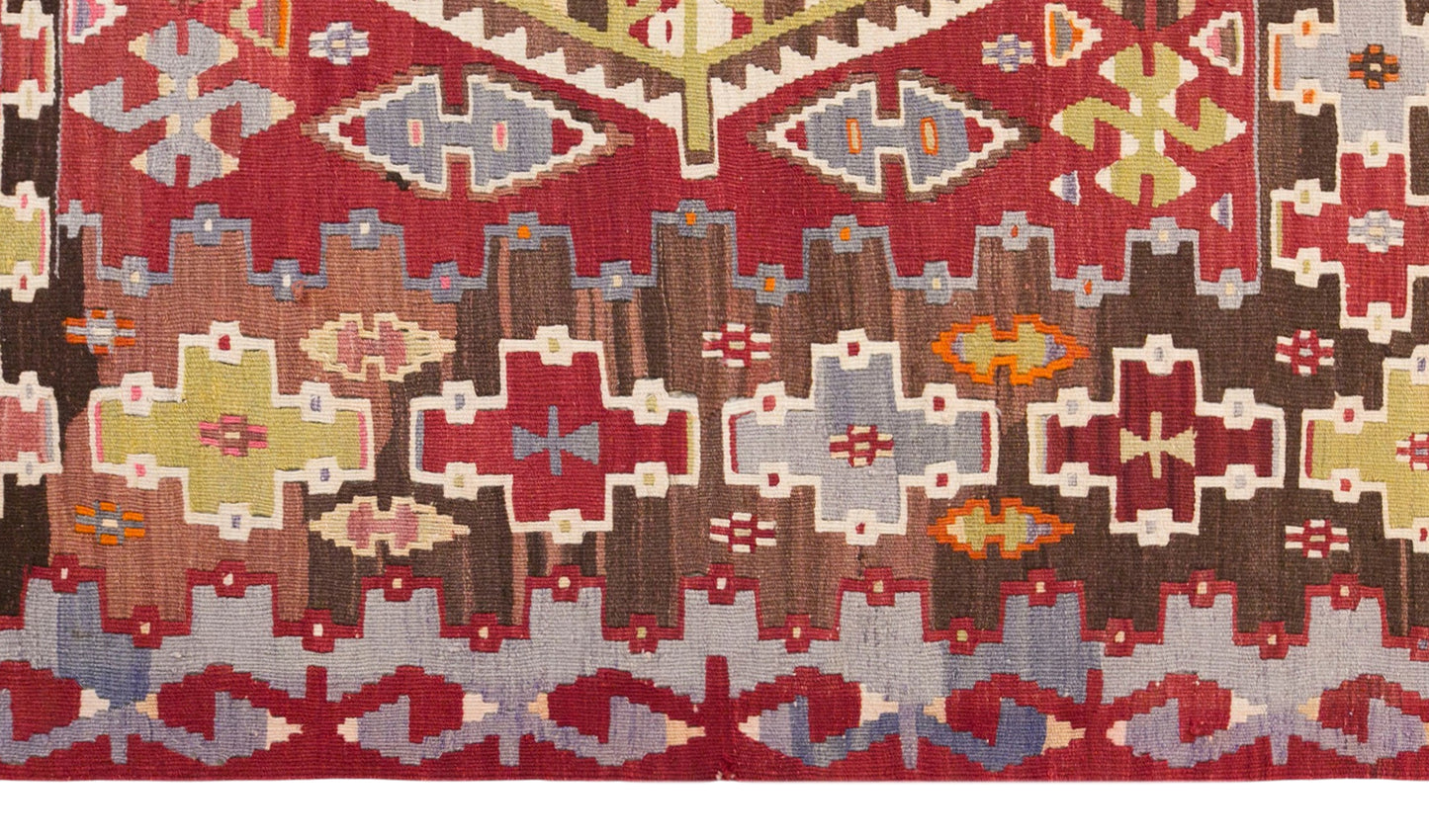 Vintage Turkish Kilim Rug, 5.8 x 10.8 ft, 176 x 330 cm, Handwoven Wool Kilim