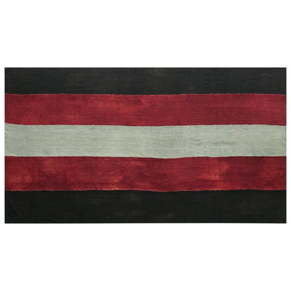 Vintage Turkish Kilim Rug, 5.9 x 11 ft, Handwoven Wool Striped Anatolian Rug