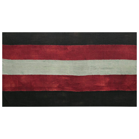 Vintage Turkish Kilim Rug, 5.9 x 11 ft, Handwoven Wool Striped Anatolian Rug