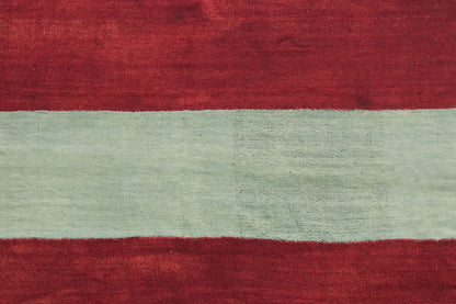 Vintage Turkish Kilim Rug, 5.9 x 11 ft, Handwoven Wool Striped Anatolian Rug